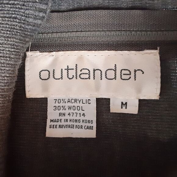 Vintage 90s Sequin Mock Neck Sweater Beaded Gray Long Sleeve Womens M Dynasty - Picture 7 of 11